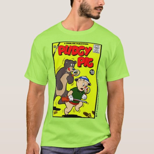 Classic PUDGY PIG Comic T-Shirt (Devant)