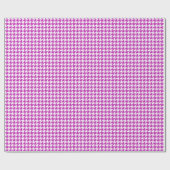 Classic Purple and White Houndstooth Pattern  Cadeaupapier (Vlak)