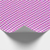 Classic Purple and White Houndstooth Pattern  Cadeaupapier (Hoek)