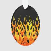 Classic Racing Flames on Solid Black (devant)