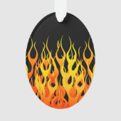 Classic Racing Flames on Solid Black (dos)