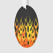 Classic Racing Flames on Solid Black (devant)