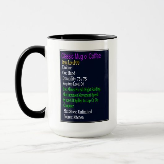 Classic Raider's Mok van koffie (Links)