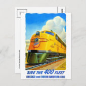Classic Railroad Briefkaart (Voorkant / Achterkant)