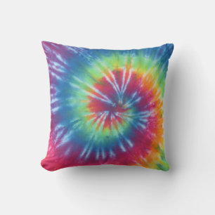 Classic Rainbow Swirl Tie Dye American MoJo Pillow Kussen
