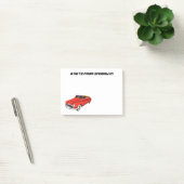 Classic red 1948 automobile post-it® notes (Kantoor)