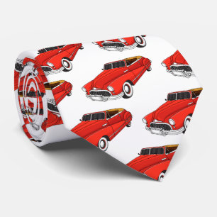 Classic red 1948 automobile stropdas