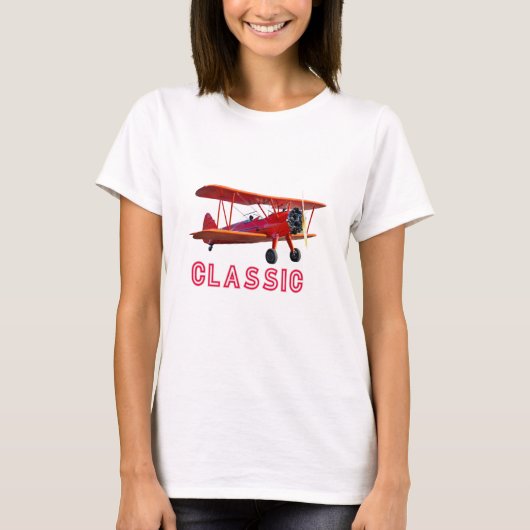 Classic Red Airplane T-shirt (Voorkant)
