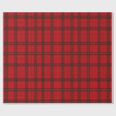 Classic Red and Green Tartan Plaid Pattern Cadeaupapier (Vlak)
