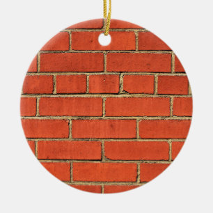 Classic Red Brick    Keramisch Ornament