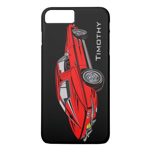 Classic Red Corvette Design Smartphone hoesje (Achterkant)