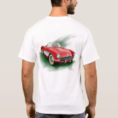 Classic Red Corvette shirt (Achterkant)