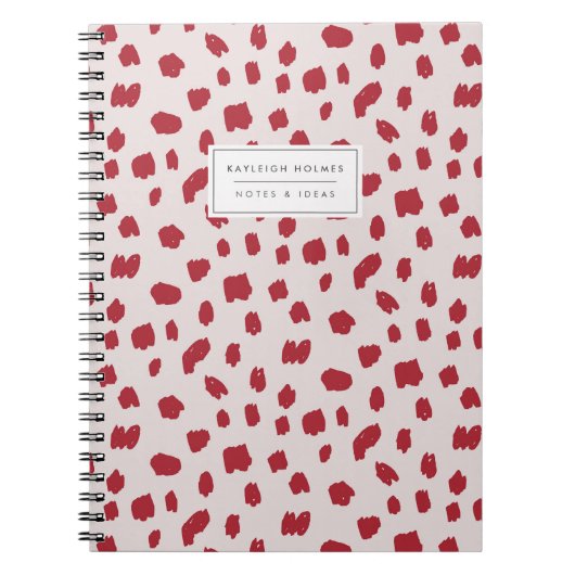 Classic Red Dalmatian Notitieboek (Voorkant)