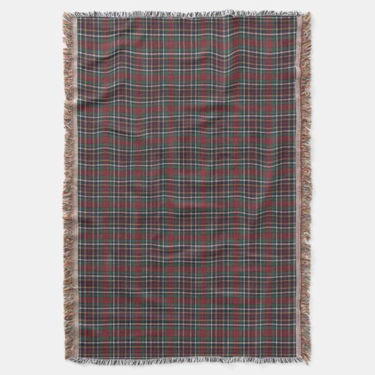 Classic Red Dark Blue Green Plaid Pattern Deken (Voorkant Verticaal)