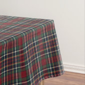 Classic Red Dark Blue Green Plaid Pattern Tafelkleed (Voorbeeld)