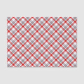 Classic Red Green Blue White Plaid Check Pattern Tissuepapier (Voorkant)