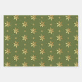 Classic Red Green Gold Merry kerst Inpakpapier Vel (Voorkant 2)