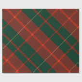 Classic Red & Green Plaid Tartan Christmas Cadeaupapier (Vlak)