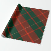 Classic Red & Green Plaid Tartan Christmas Cadeaupapier (Uitgerold)