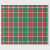 Classic Red Green White Christmas Cadeaupapier (Vlak)