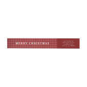 Classic Red Houndstooth Merry Christmas (Individueel)