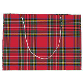 Classic Red Plaid Grand sac cadeau (Dos)