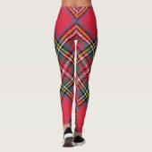 Classic Red Plaid Leggings (Achterkant)