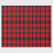 Classic Red Scottish Tartan Seamless Pattern Cadeaupapier (Vlak)