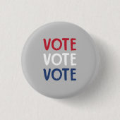 Classic Red White & Blue Vote Button (Voorkant)