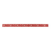 Classic Red & White Snowflakes Christmas Holiday Lint (Voorkant)
