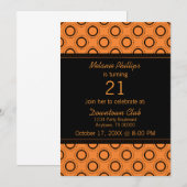 Classic Refinement 21e Invitation de fête d'annive (Devant / Derrière)
