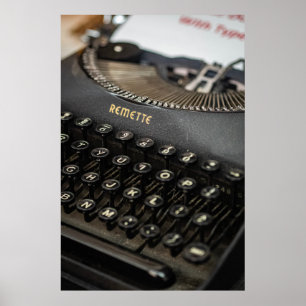Classic Remette Typewriter:  charme Poster