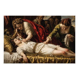 Classic Renaissance Style Oil Painting The Virgin Foto Afdruk