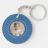 Classic Retirement Gifts For Men Stripe Pattern Sleutelhanger (Achterkant)