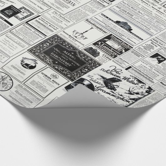 Classic Retro Adverteren Cadeaupapier (Hoek)