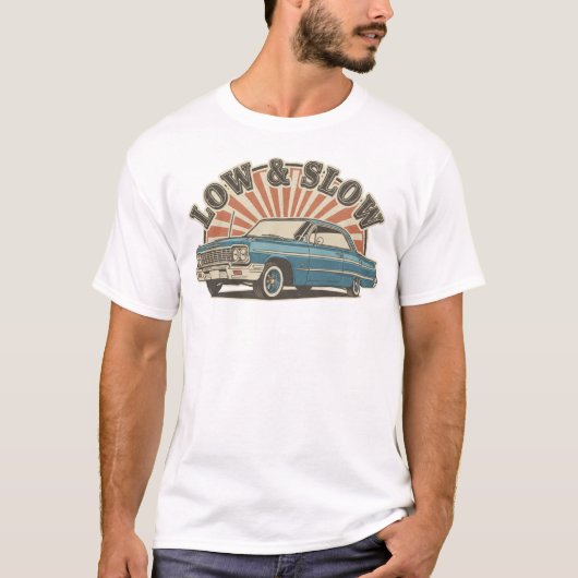 Classic Retro american car T-shirt (Voorkant)