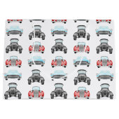 Classic Retro Cars Aquarelpatroon Groot Cadeauzakje (Voorkant)