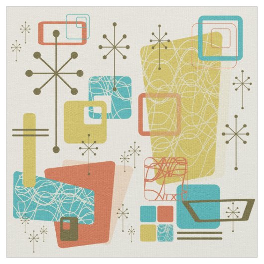 Classic Retro Cream Stof (Close Up)