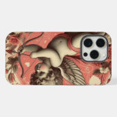 Classic//Retro Cupido Valentijnsdag iPhone Hoesje (Achterkant horizontaal)