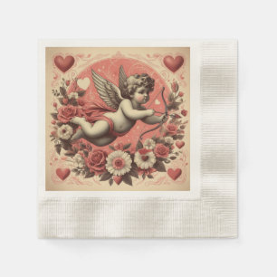 Classic//Retro Cupido Valentijnsdag Servet