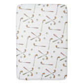 Classic Retro Golf Golfer Club Ball Pattern Badmat (Voorkant Verticaal)