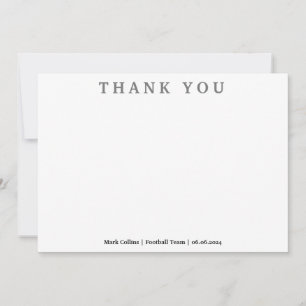 Classic Retro  handschrift bedankje Bedankkaart