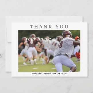 Classic Retro handschrift bedankje Bedankkaart