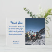 Classic Retro  handschrift bedankje Bedankkaart (Staand voorkant)