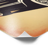 Classic rétro poster de voiture vintage (Coin)