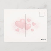 Classic Retro Style Valentine’s Postcard  Briefkaart (Achterkant)