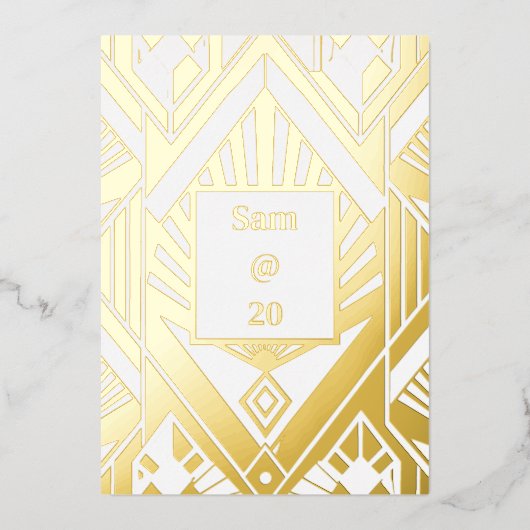 Classic Retro Verjaardag Diner Party Menu (Voorkant)