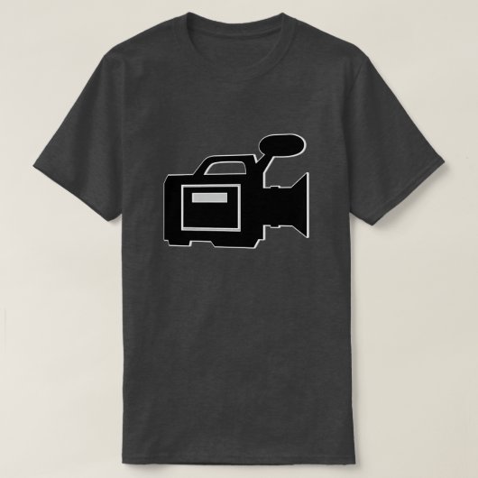 CLASSIC RETRO VIDEO CAMERA T-SHIRT (Design voorkant)
