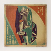 Classic retro vintage auto poster legpuzzel (Horizontaal)