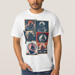 Classic retro vintage ships collection 1 t-shirt